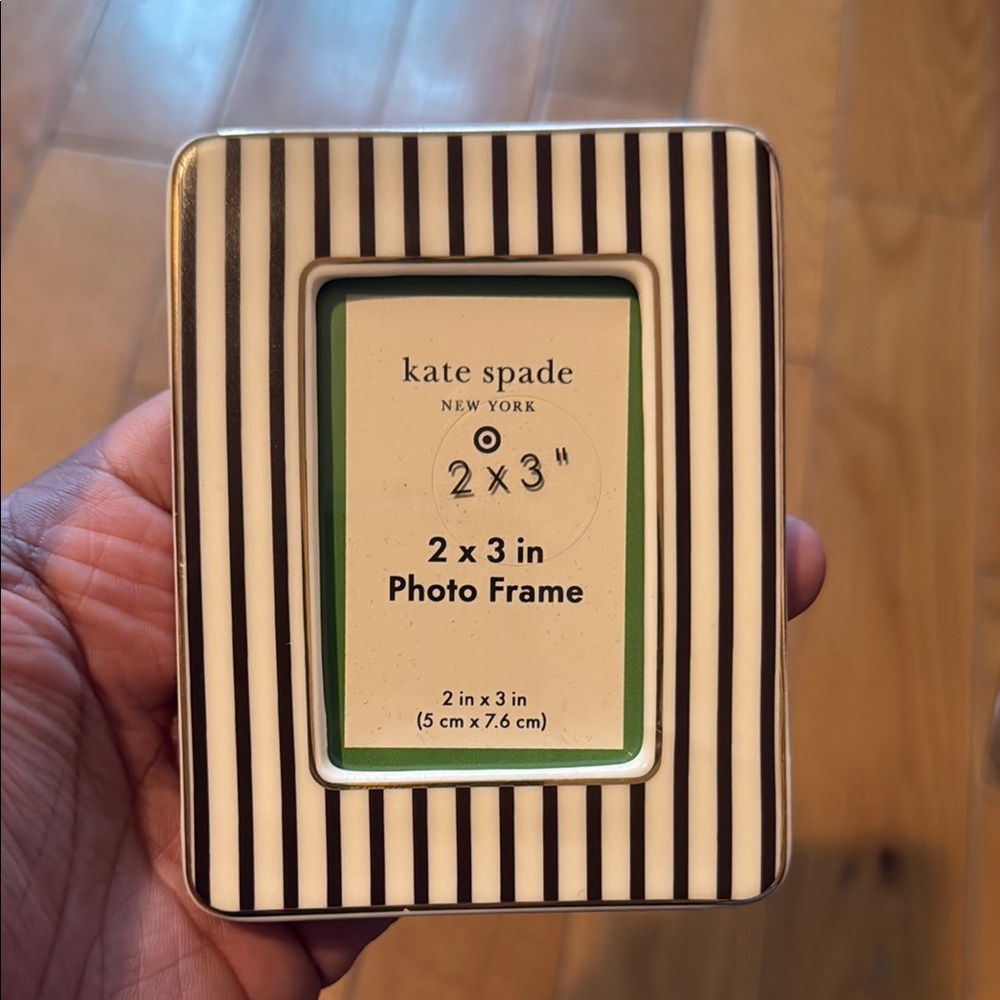 Kate Spade Black and White Striped Frame